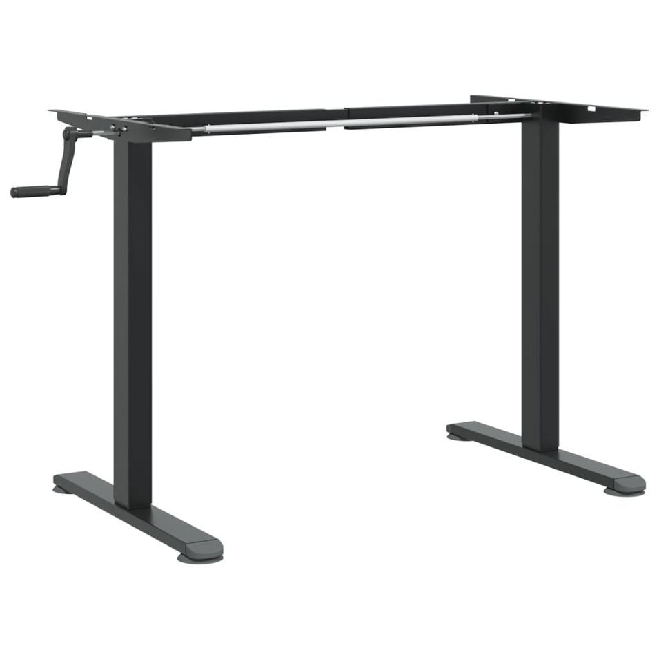 Cadre de bureau debout noir (94-135)x60x(70-114) cm acier - Photo n°1