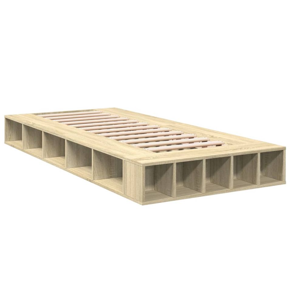 Cadre de lit 20 cm en bois avec rangement Inova - Optimisation de place - Photo n°1