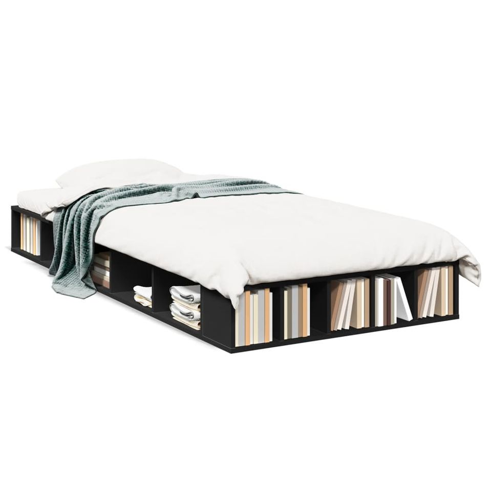 Cadre de lit 20 cm en bois avec rangement Inova - Optimisation de place - Photo n°1