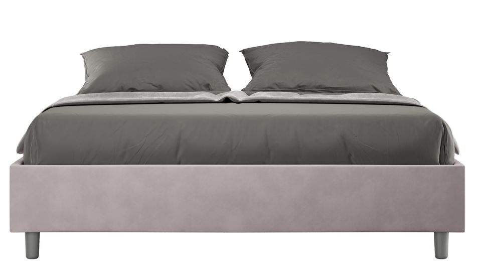Cadre de lit 39 cm en microfibre Avika - Minimalisme et Modernité - Photo n°1