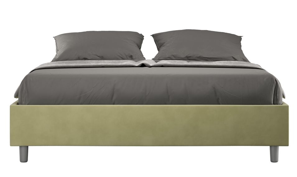 Cadre de lit 39 cm en microfibre Avika - Minimalisme et Modernité - Photo n°1