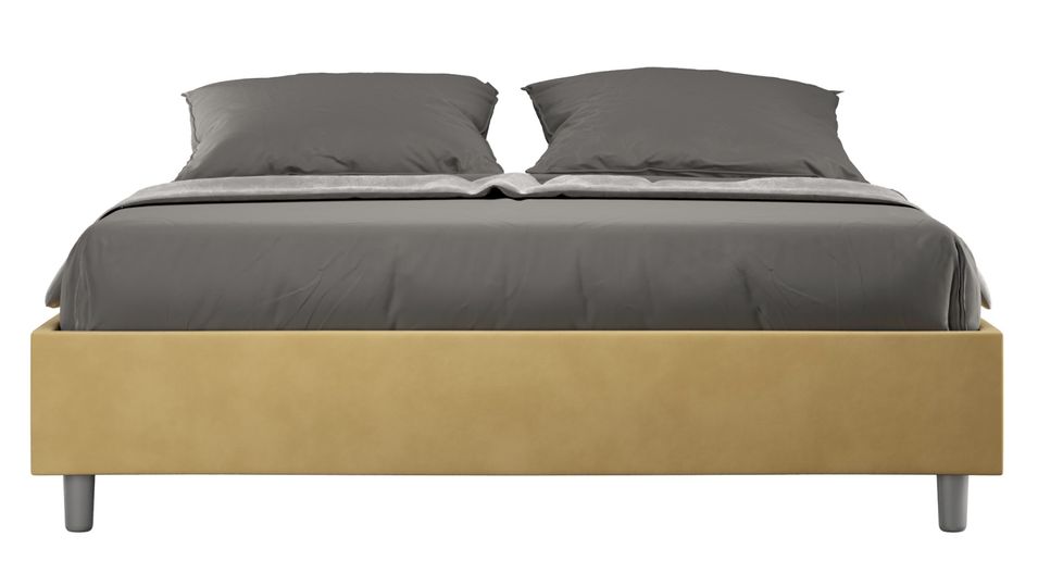 Cadre de lit 39 cm en microfibre Avika - Minimalisme et Modernité - Photo n°1