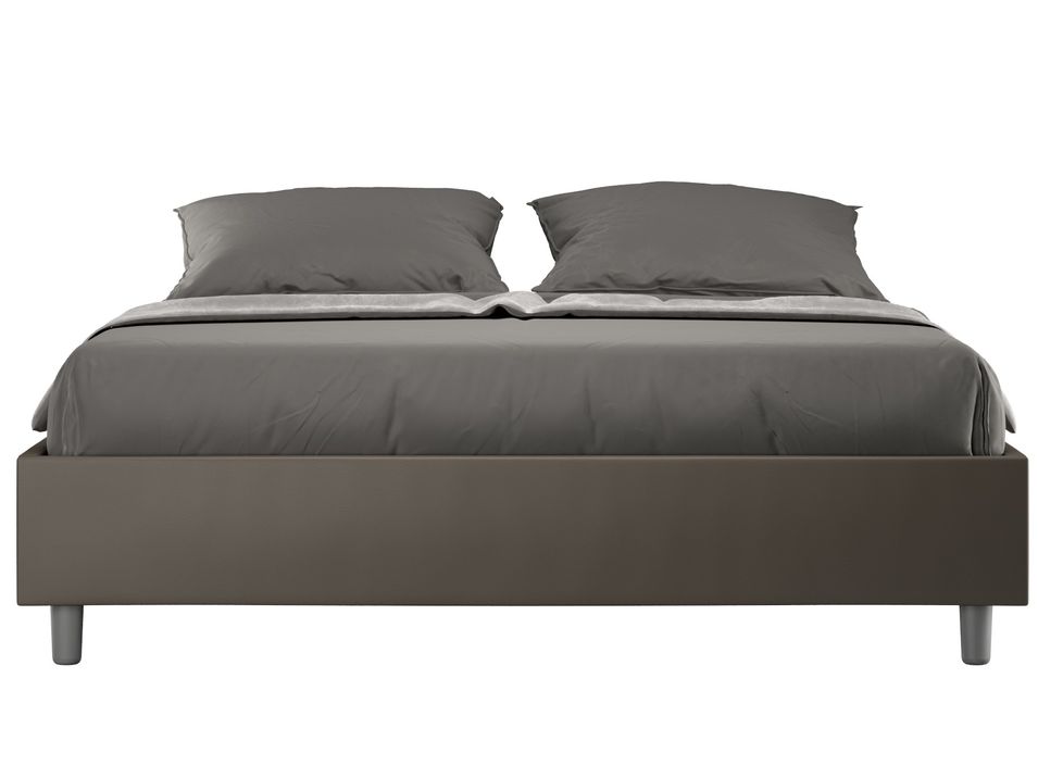 Cadre de lit 39 cm en simili cuir Agora - Photo n°1