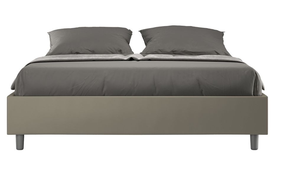 Cadre de lit 39 cm en simili cuir Agora - Photo n°1