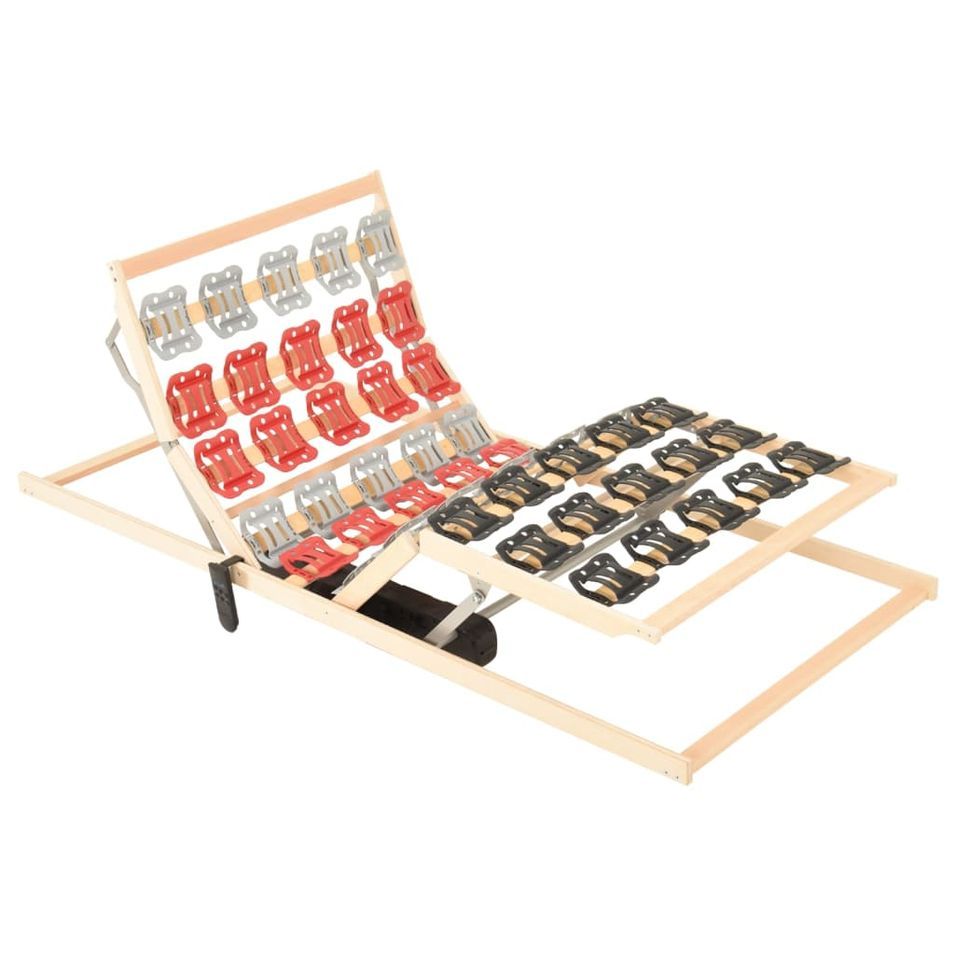 Cadre de lit à moteur électrique tête et pied réglable 70x200cm - Photo n°1