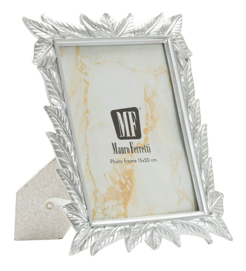 Cadre leavy argent cm 21,2x1,7x26,8 (mesure interne cm 15x20) - Photo n°1