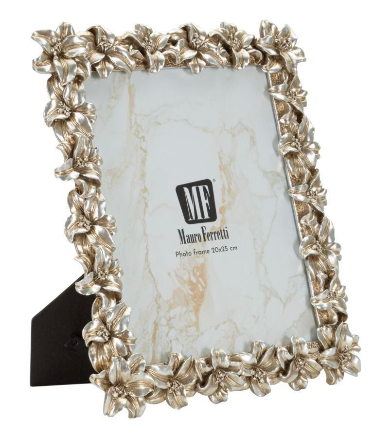 Cadre style glamour avec fleurs 27,5 x 2,3 x 32,5 cm (dimensions intérieures 20 x 25 cm) - Photo n°1