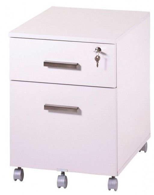 Caisson de bureau blanc Hublo - Photo n°1