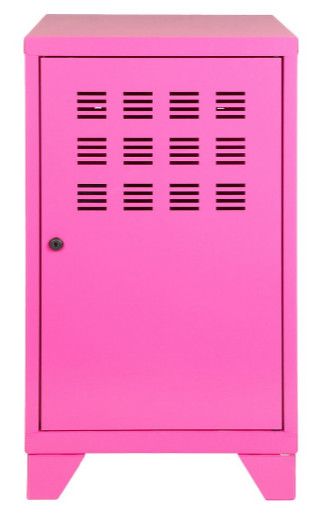Caisson de rangement 1 porte métal fuschia brillant Labell - Photo n°1
