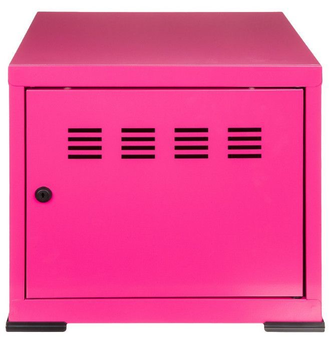 Caisson de rangement 1 porte métal fuschia mat Pilake - Photo n°1