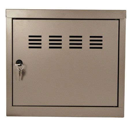 Caisson de rangement 1 porte métal taupe mat Pilake - Photo n°1