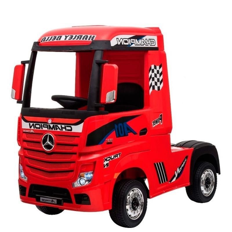 Camion électrique enfant Mercedes Actros rouge - Photo n°1