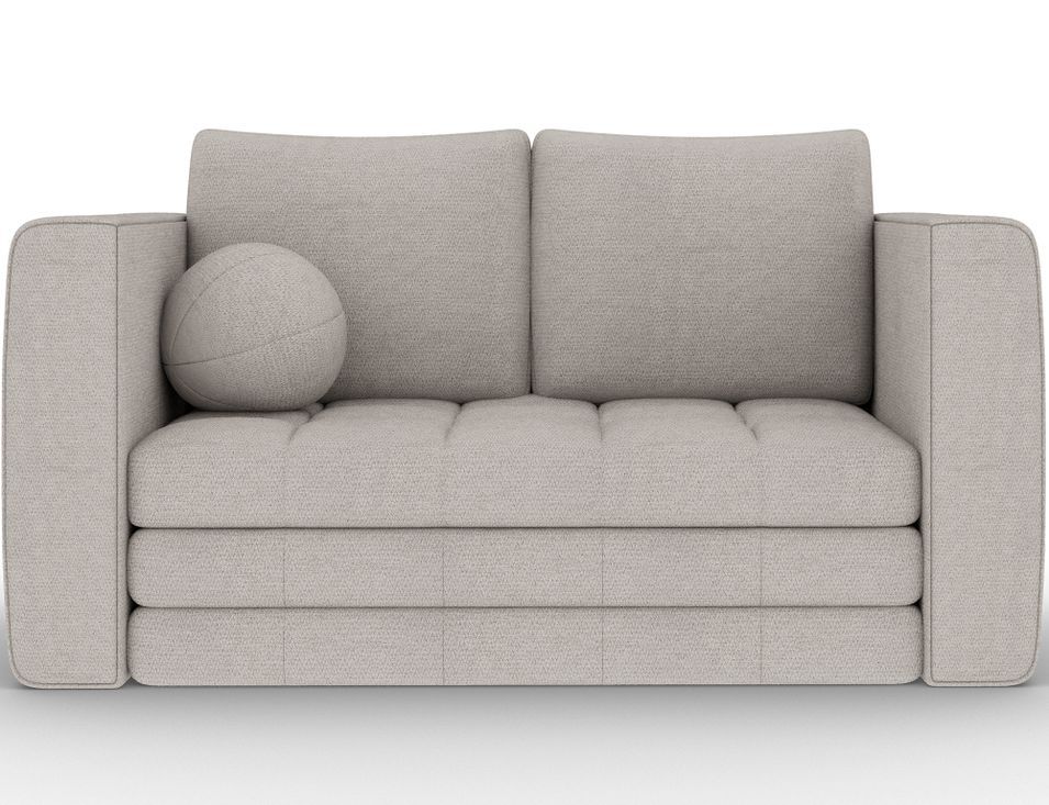 Canapé 2 places convertible BRIZOL en tissu chenille - 137 cm - Photo n°1