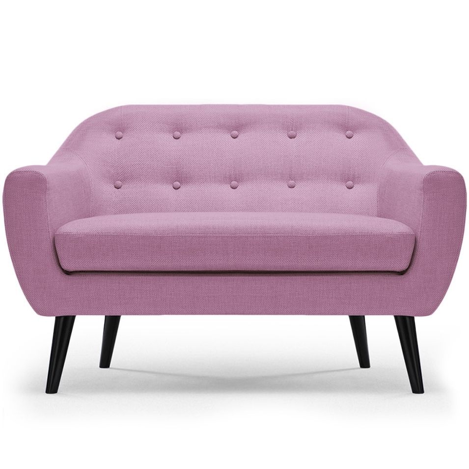 Canapé 2 places Cosy Tissu Lilas - Photo n°1