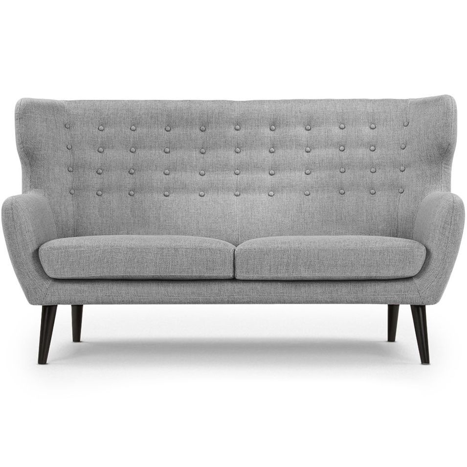 Canapé 3 places Bergère Tissu Gris - Photo n°1