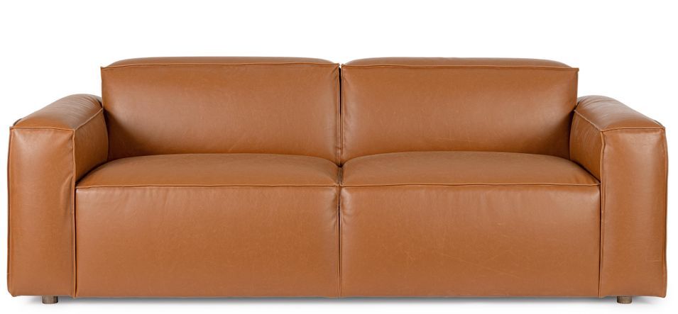 Canapé 3 places en simili cuir YOZA – Design minimaliste - Photo n°1