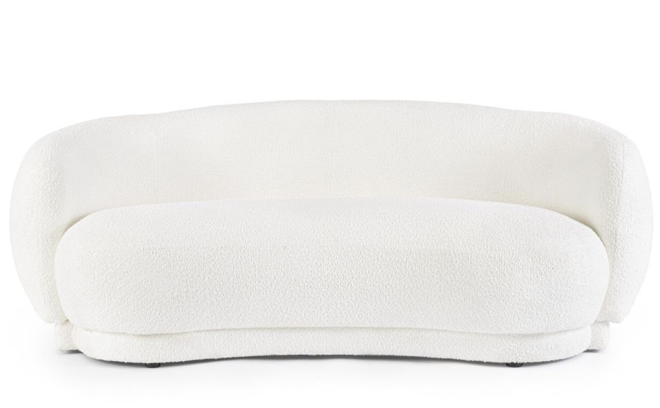 Canapé 3 places TECLA tissu effet bouclé – Confort & style cosy - Photo n°1