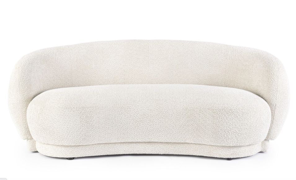 Canapé 3 places TECLA tissu effet bouclé – Confort & style cosy - Photo n°1