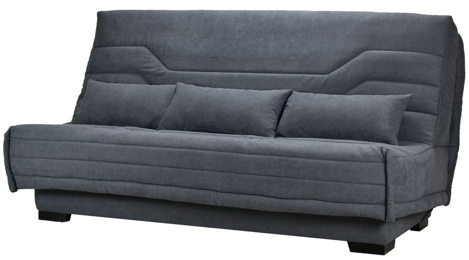 Canapé Clic Clac tissu avec coffre matelas Bultex 15 cm Bianca 207 cm - Photo n°1