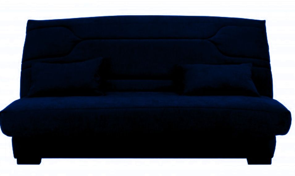 Canapé clic clac tissu avec rangement matelas Bultex 15 cm Balkoa 207 cm - Photo n°1