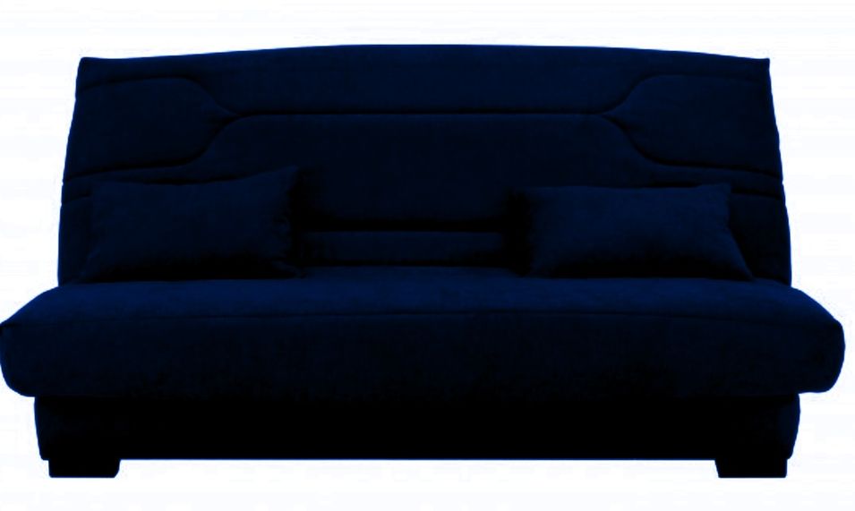 Canapé clic clac tissu avec rangement matelas Bultex 15 cm Balkoa 207 cm - Photo n°1