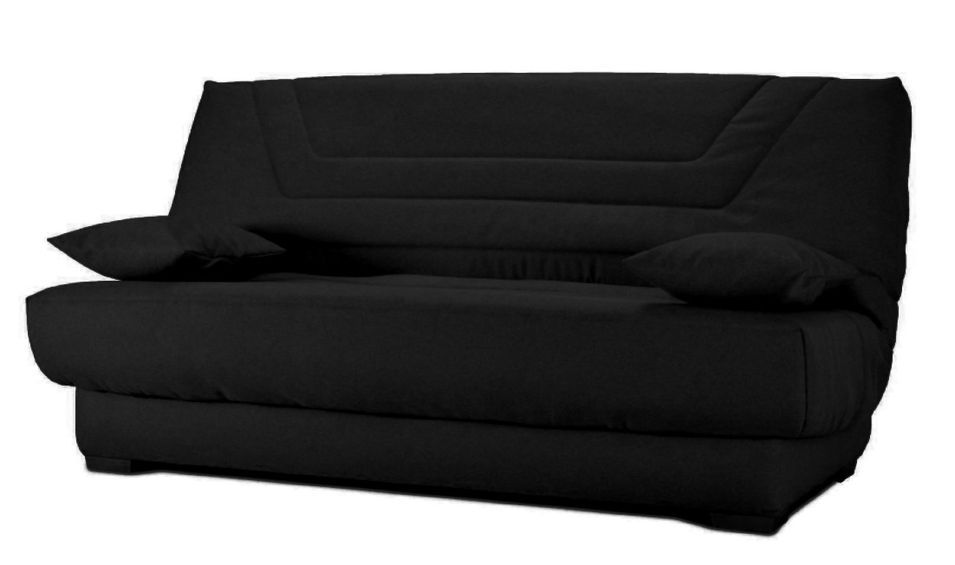 Canapé clic clac tissu avec rangement matelas Bultex 20 cm Sabor 193 cm - Photo n°1