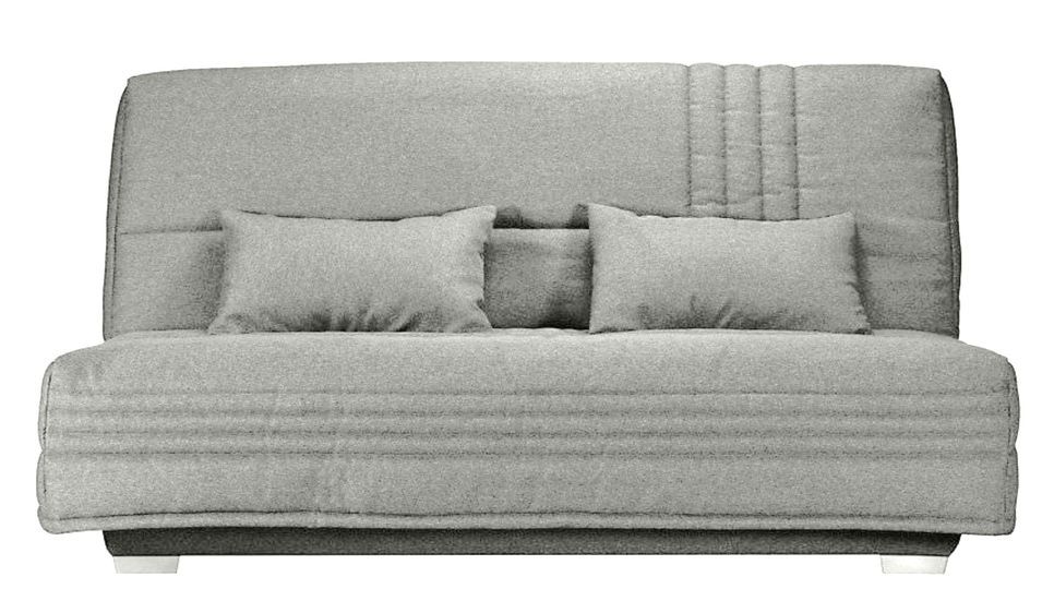 Canapé clic clac tissu avec rangement matelas Sofaconfort 17 cm Parko 193 cm - Photo n°1