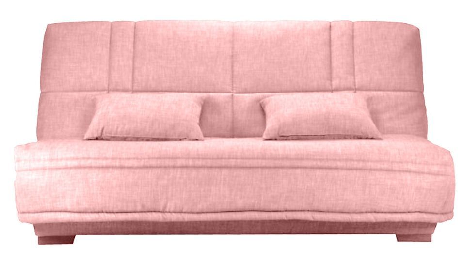 Canapé clic clac tissu avec rangement matelas Starlux 17 cm Minel 207 cm - Photo n°1