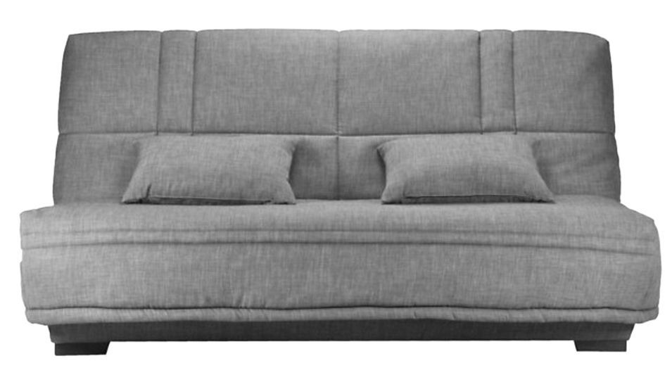 Canapé clic clac tissu avec rangement matelas Starlux 17 cm Minel 207 cm - Photo n°1