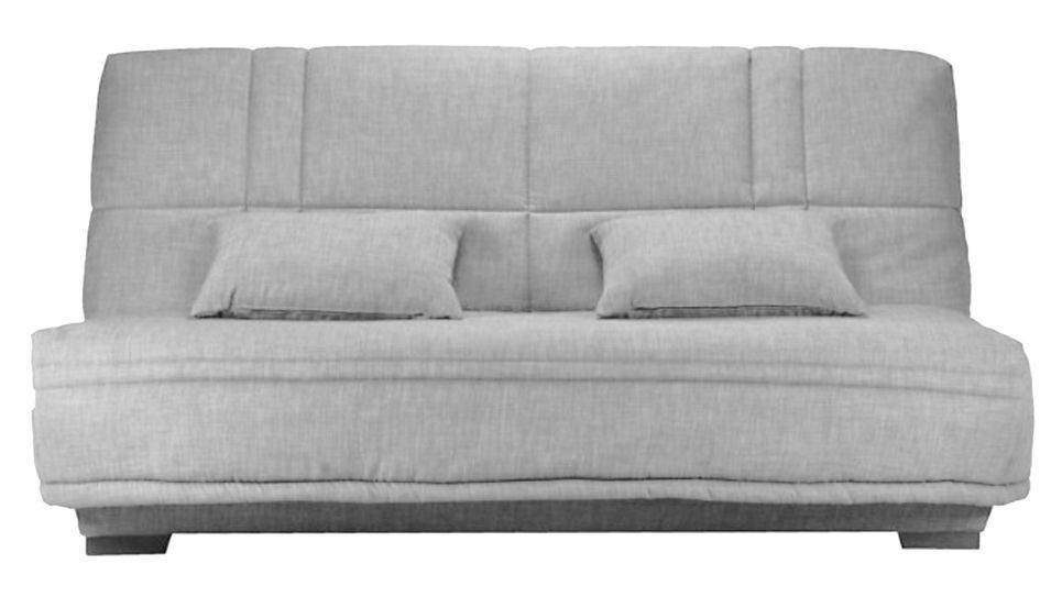 Canapé clic clac tissu avec rangement matelas Starlux 17 cm Minel 207 cm - Photo n°1