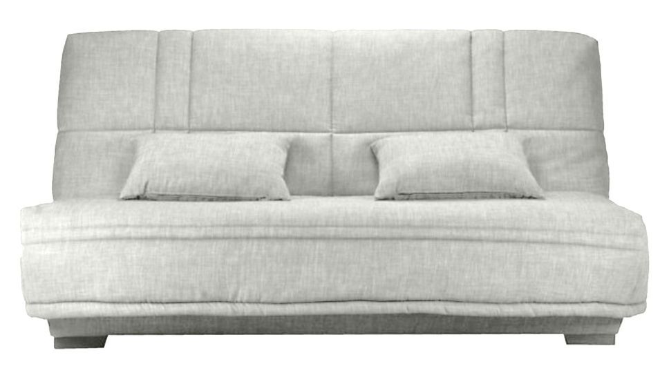 Canapé clic clac tissu avec rangement matelas Starlux 17 cm Minel 207 cm - Photo n°1
