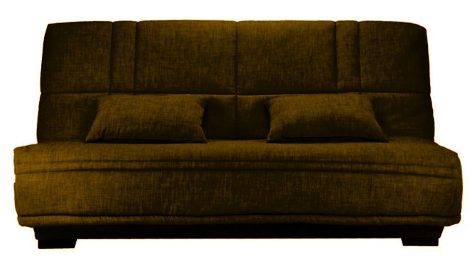 Canapé clic clac tissu avec rangement matelas Starlux 17 cm Minel 207 cm - Photo n°1