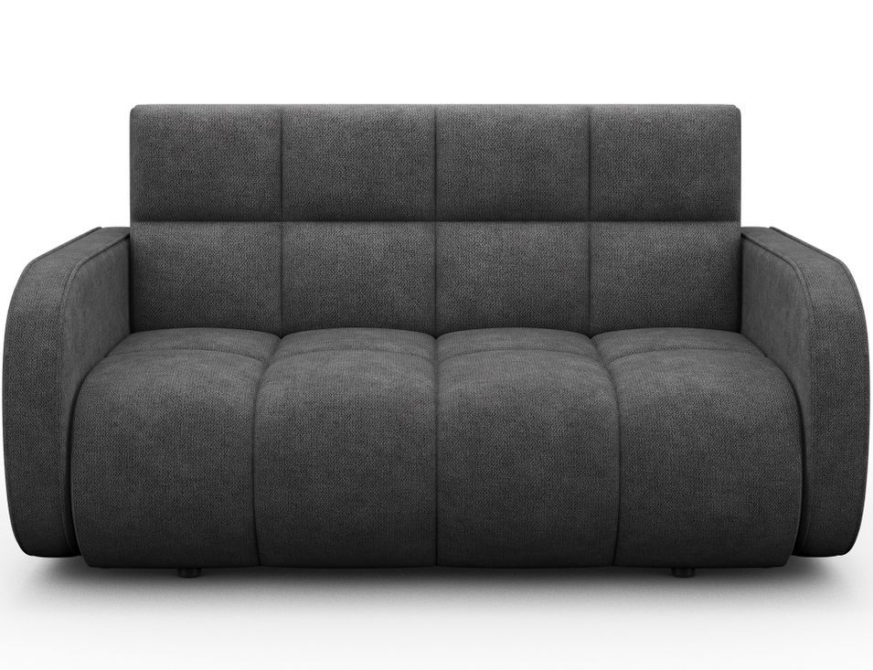 Canapé convertible 2 places DENVERS en tissu avec coffre de rangement – 154 cm - Photo n°1