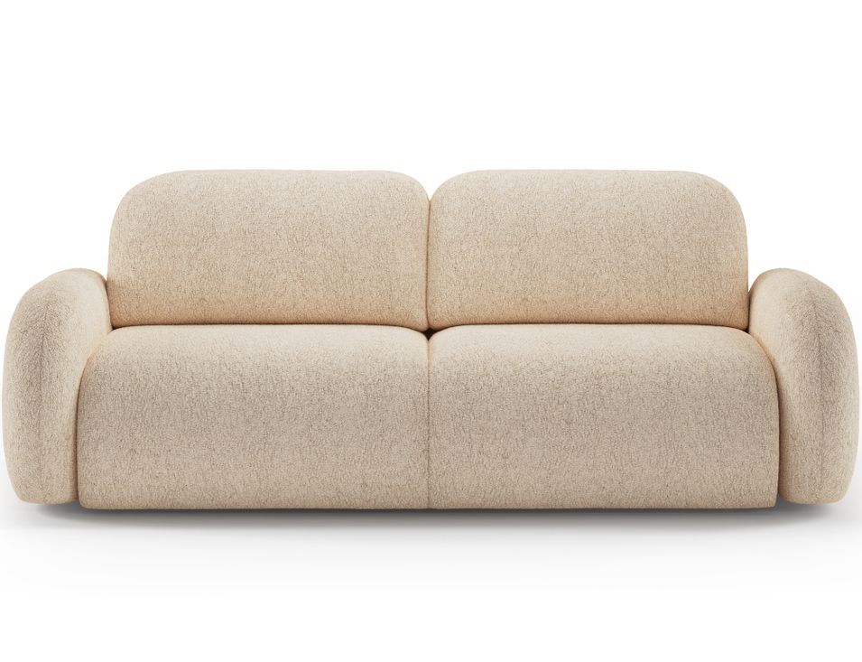Canapé convertible moderne en tissu ZULA avec coffre de rangement - 250 cm - Photo n°1