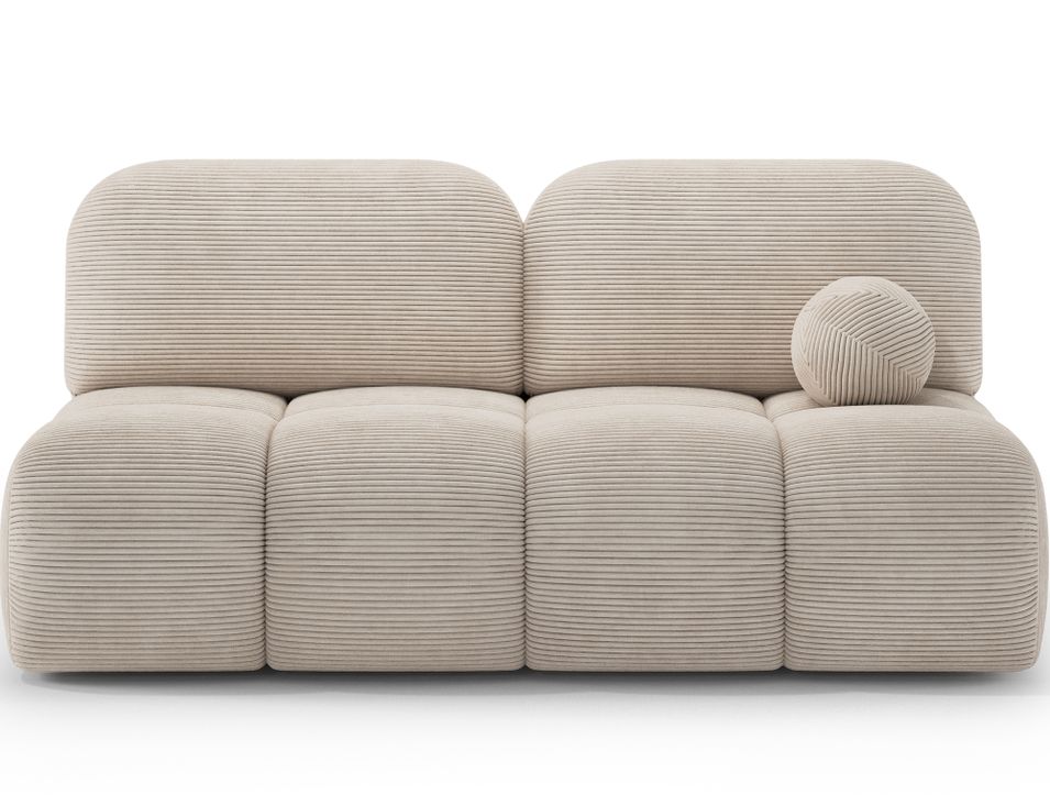 Canapé convertible NUVA en tissu côtelé – Élégance, douceur et confort au quotidien - Photo n°1