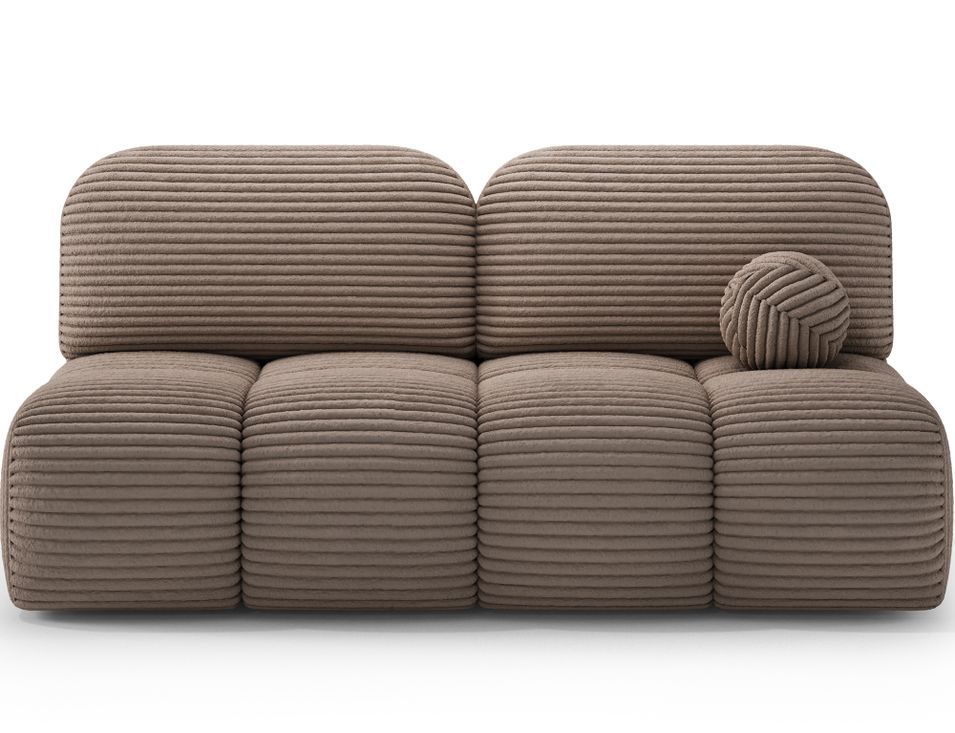 Canapé convertible NUVA en tissu côtelé – Élégance, douceur et confort au quotidien - Photo n°1