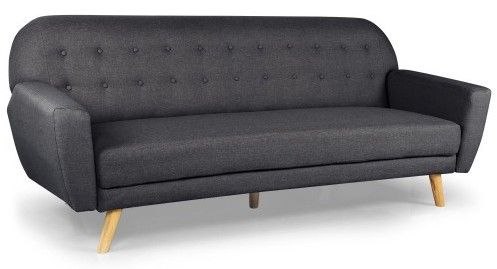 Canapé convertible scandinave tissu gris foncé Elliot - Photo n°1