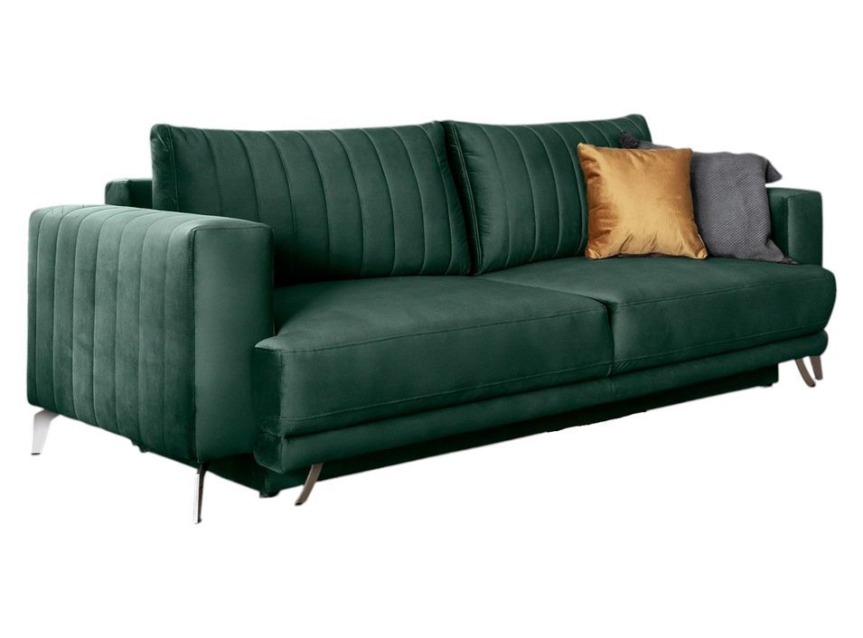 Canapé convertible velours ELISE – Confort et élégance - Photo n°1