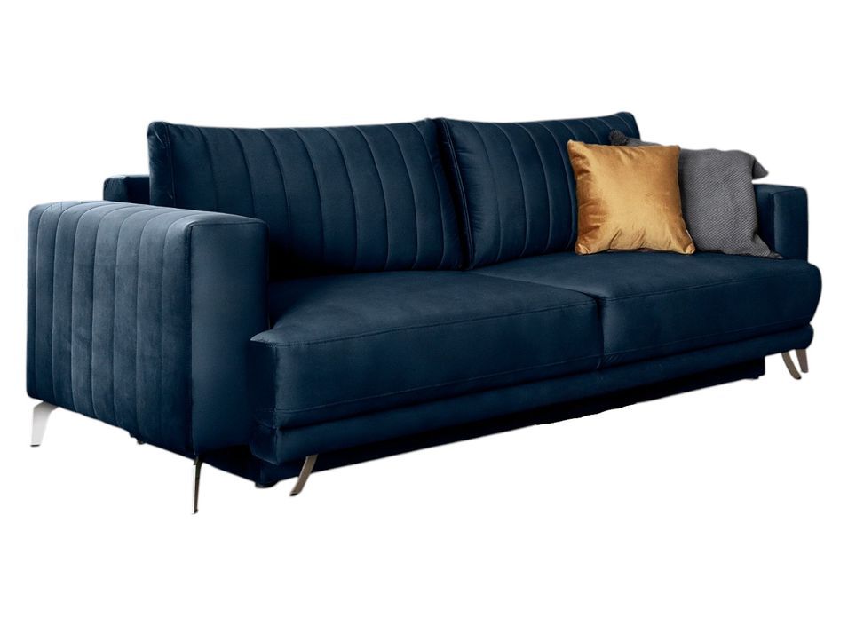 Canapé convertible velours ELISE – Confort et élégance - Photo n°1