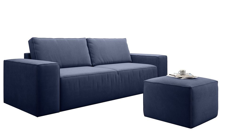 Canapé convertible WILACE en tissu – 260 cm - Photo n°1