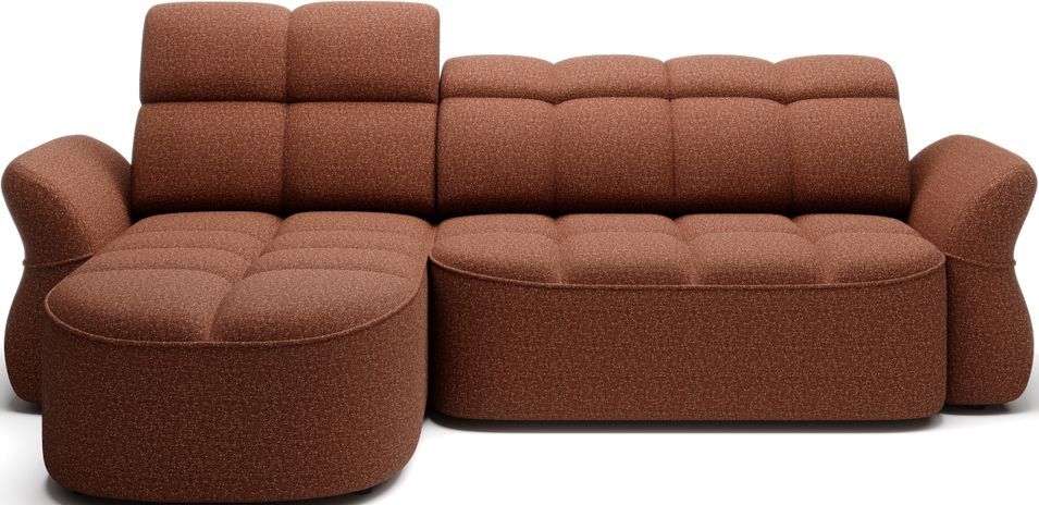 Canapé d’angle 4 places tissu CENTURY 301 cm – Convertible et coffre - Photo n°1