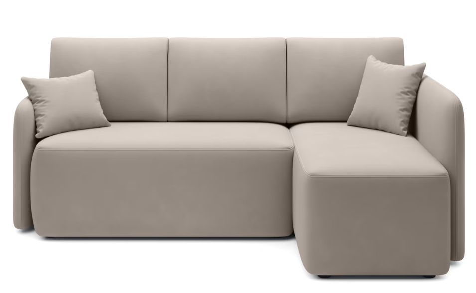 Canapé d’angle convertible 3 places TAKIN en tissu – 206 cm - Photo n°1