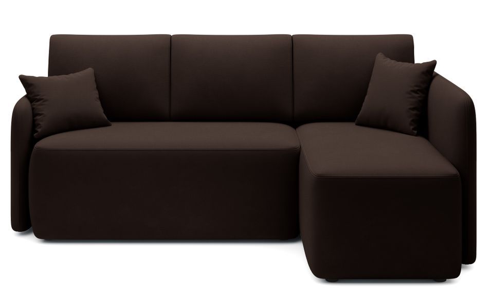 Canapé d’angle convertible 3 places TAKIN en tissu – 206 cm - Photo n°1