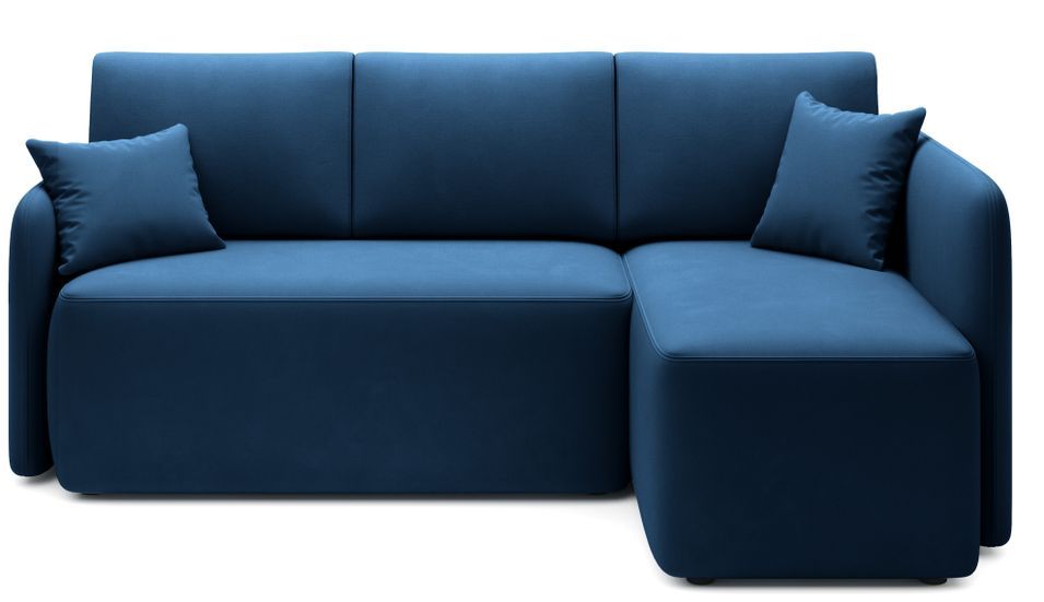 Canapé d’angle convertible 3 places TAKIN en tissu – 206 cm - Photo n°1