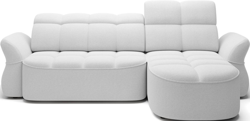 Canapé d’angle convertible 4 places CENTURY en tissu avec coffre – 301 cm - Photo n°1