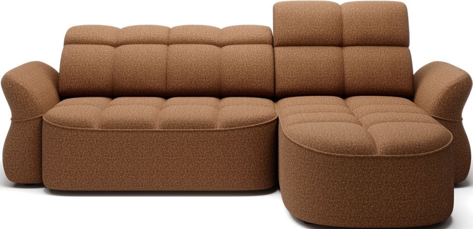 Canapé d’angle convertible 4 places CENTURY en tissu avec coffre – 301 cm - Photo n°1