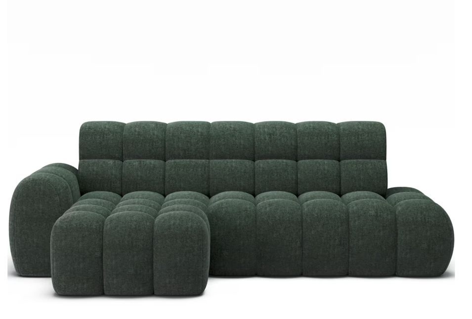 Canapé d’angle convertible 4 places KINDO en tissu avec assise électrique – 283 cm - Photo n°1