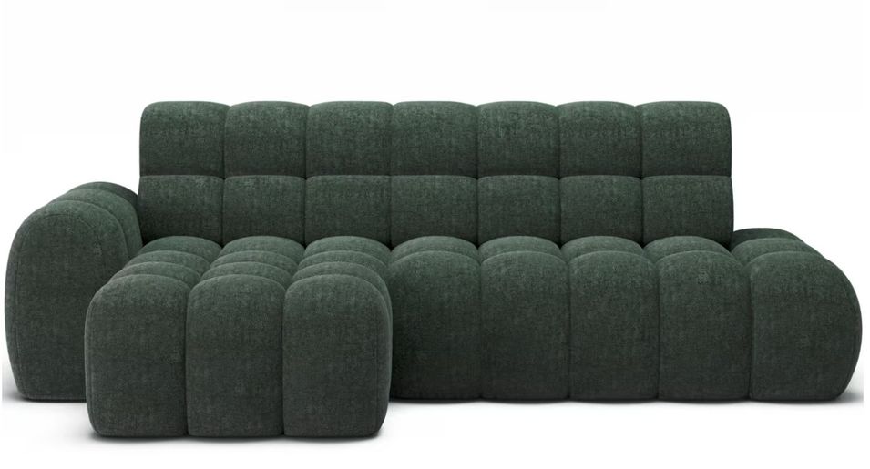 Canapé d’angle convertible 4 places KINDO en tissu avec assise électrique – 283 cm - Photo n°1