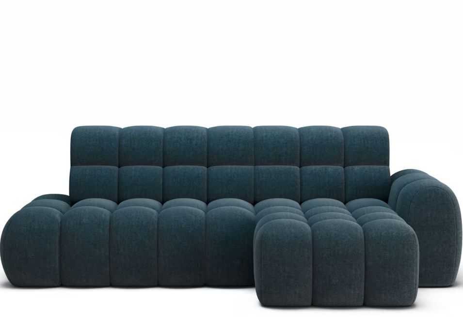 Canapé d’angle convertible 4 places KINDO en tissu avec assise électrique – 283 cm - Photo n°1