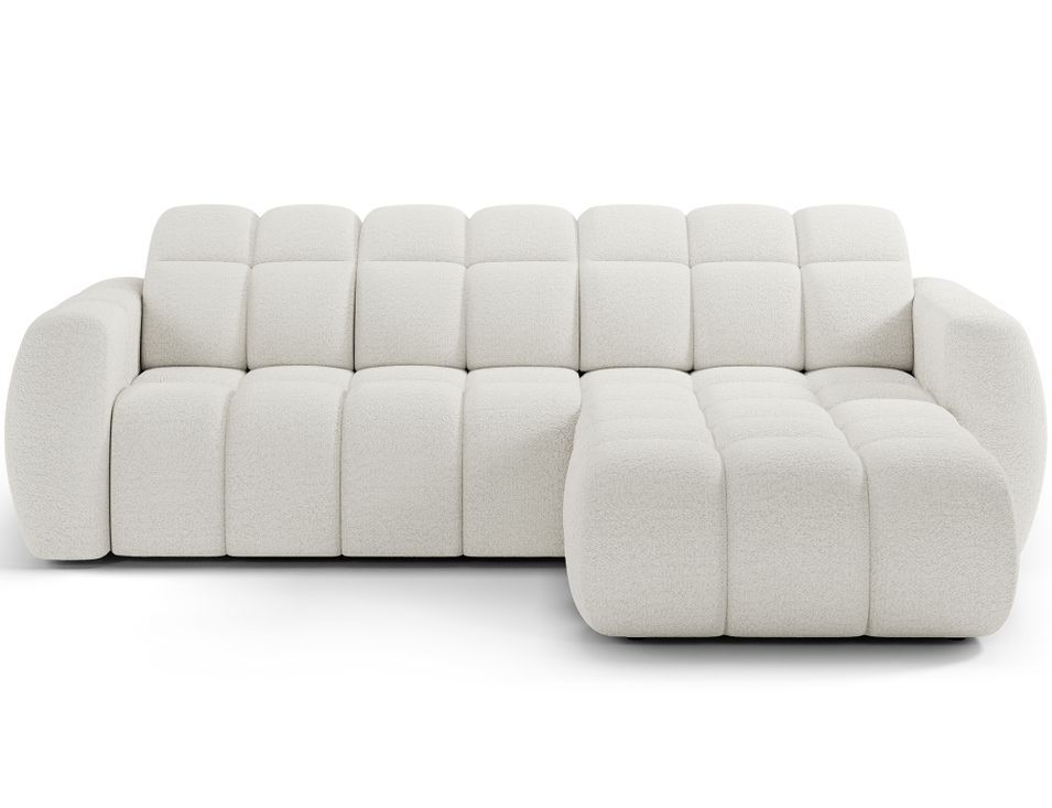 Canapé d’angle convertible 4 places tissu FENKA 288 cm – Assise électrique & têtières réglables - Photo n°1